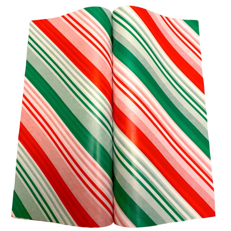 Suiwen 150pcs Christmas Wax Paper Sheet, Food Picnic Paper, Greaseproof Paper, Waterproof Dry Hamburger Paper Liners Wrapping Tissue for Plastic Food Basket (Green Red Striped) - Image 1